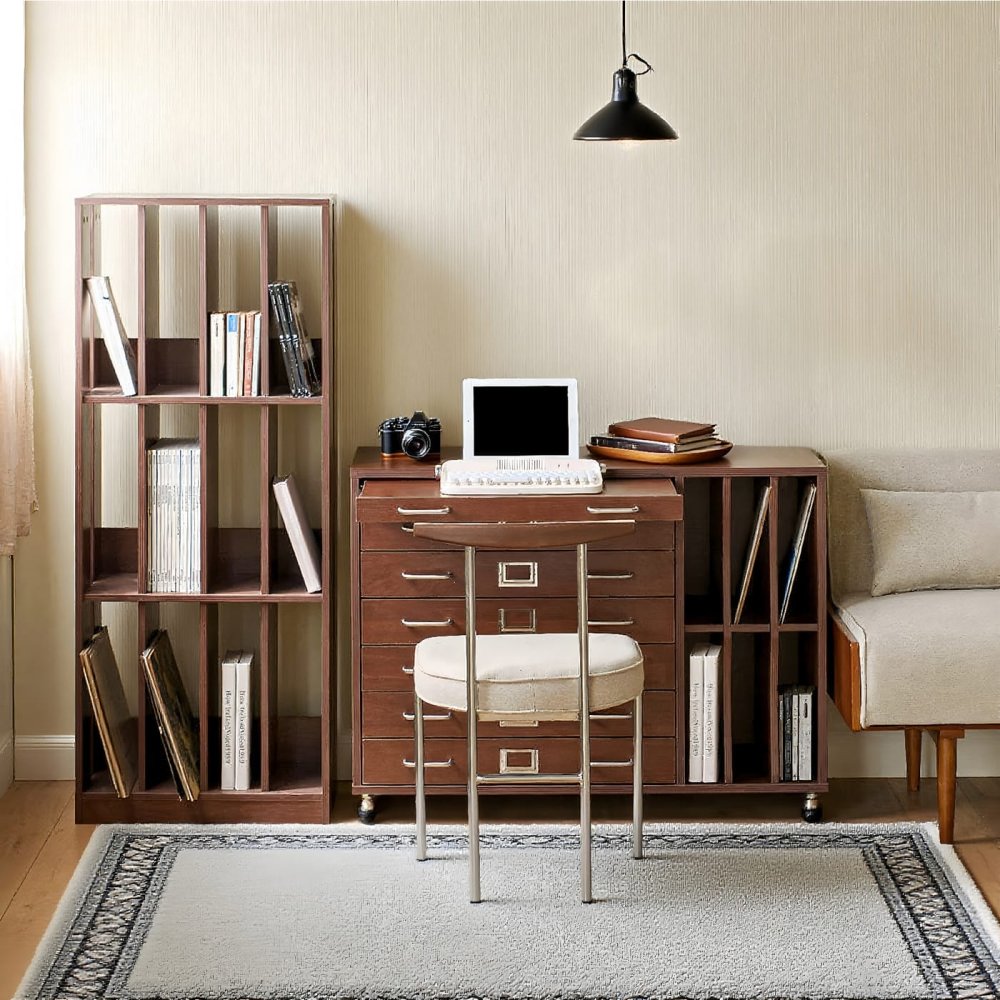 Factory Solid Wood Customized Office Furniture Tall Bookcase 
