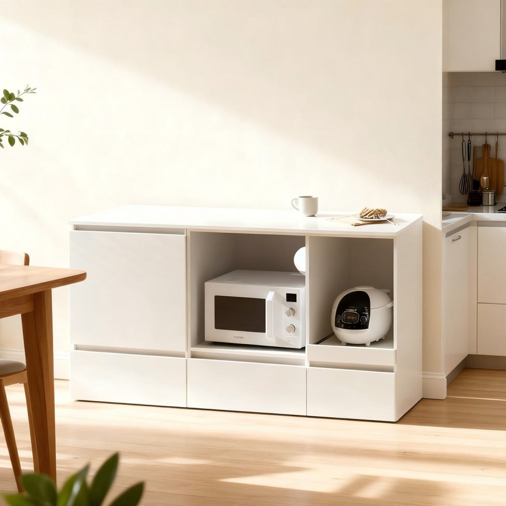 Multi-functional Dining Storage Cabinet Kitchen Sideboard Open Appliance Niche