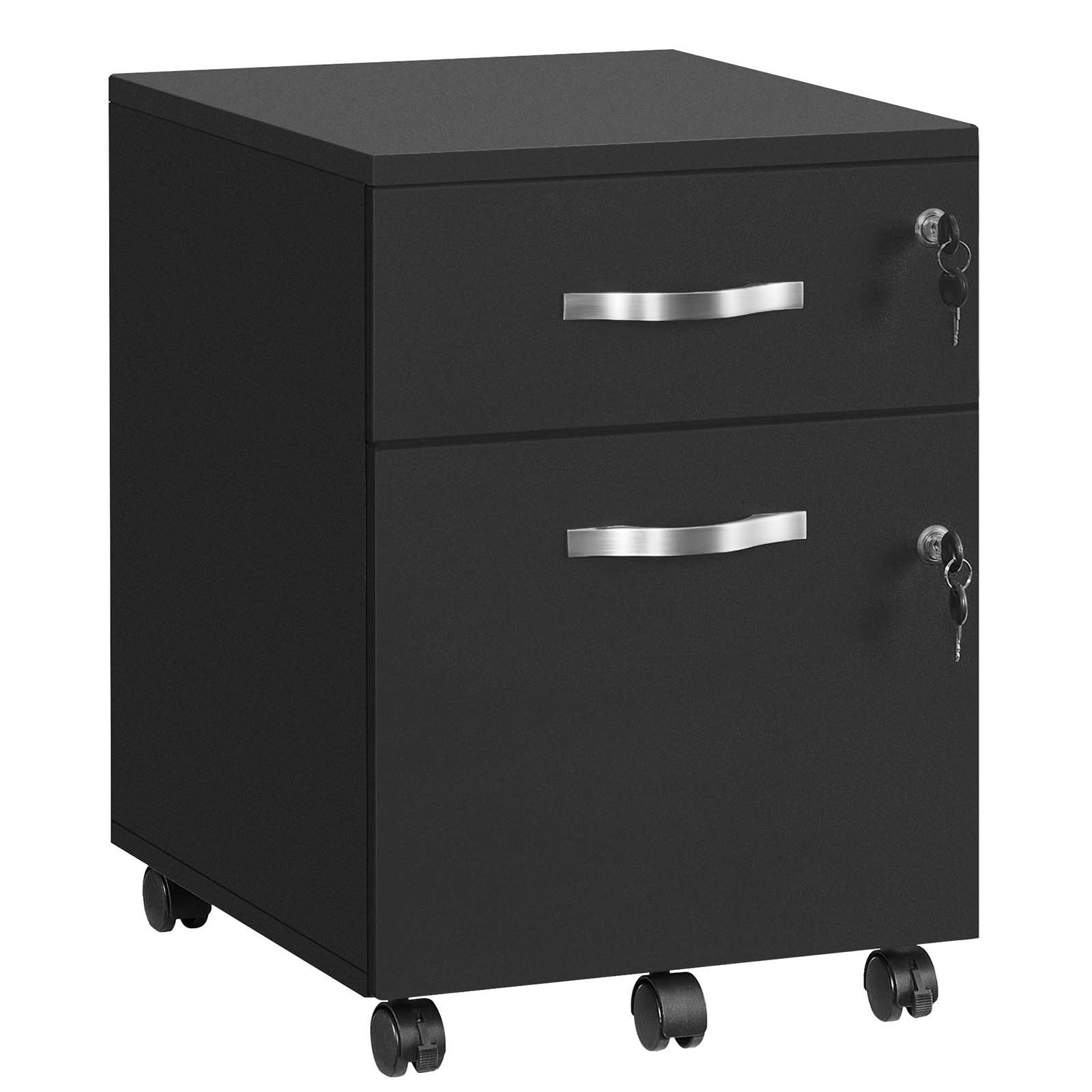 Rustic Mobile File Cabinet with Locks - image 3