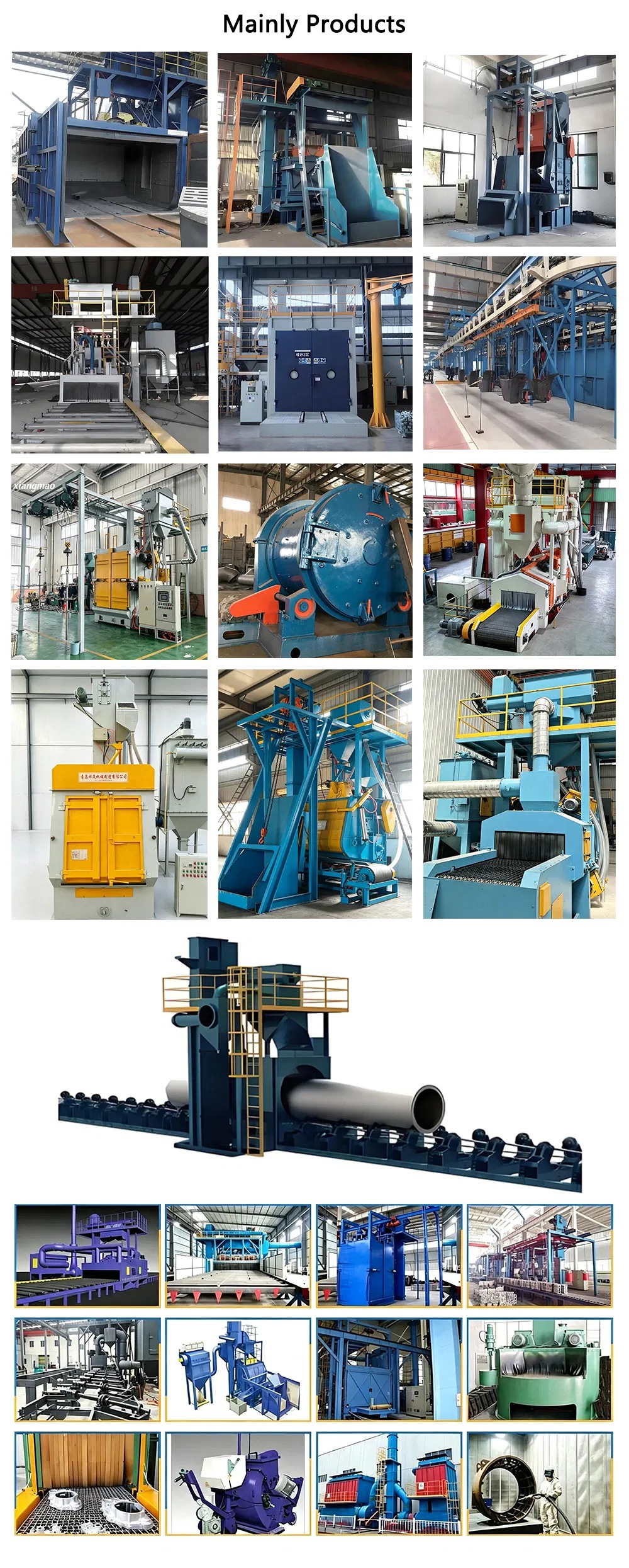 Turntable Sandblasting Cabinet for Metal Parts