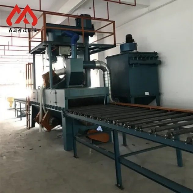 Advanced Through-Feed Shot Blasting Machine with Roller Conveyor System/Continuous Feed Shot Blasting Machine/Through Shot Blasting Machine Can Form Production