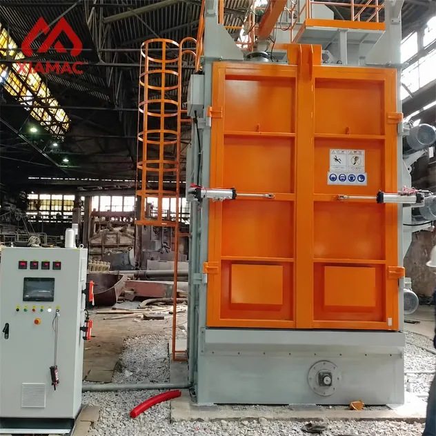 Q37 Hook Type Shot Blasting Machine Automatic Abrator Steel Casting Surface Cleaning Rust Removal Equipment for Foundry Metal Parts