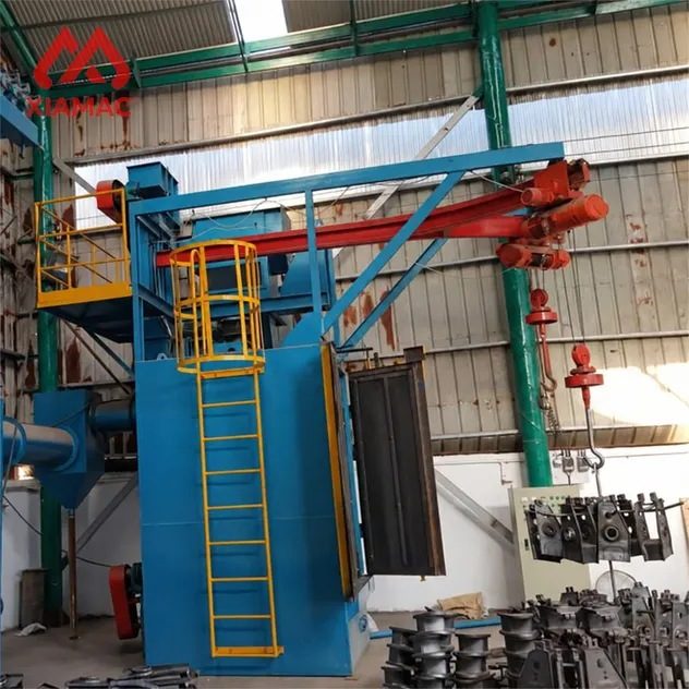 Q37 Hook Type Shot Blasting Machine Automatic Abrator Steel Casting Surface Cleaning Rust Removal Equipment for Foundry Metal Parts