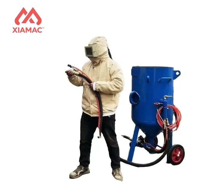 Truck-Mounted Wet Sand Blasting Machine with PLC & High Pressure Cleaner Engine-Powered Semi-Automatic Operation