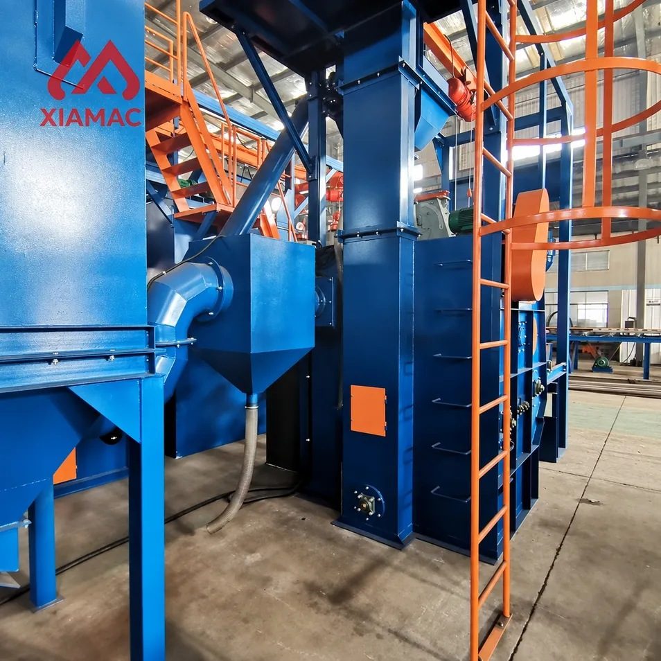 Automatic Crawler Shot Blasting Machine Steel Shot Cleaning Equipment for Casting Parts Rust Removal and Surface Finishing