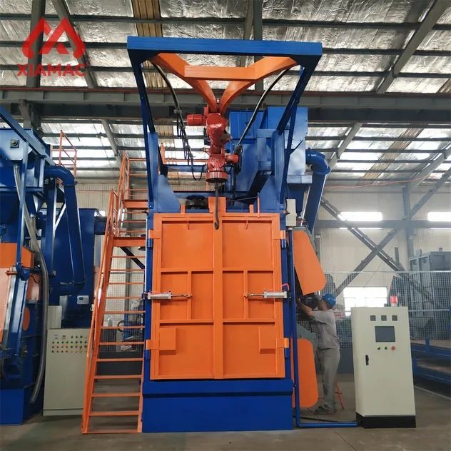 Q37 Hook Type Shot Blasting Machine Automatic Abrator Steel Casting Surface Cleaning Rust Removal Equipment for Foundry Metal Parts
