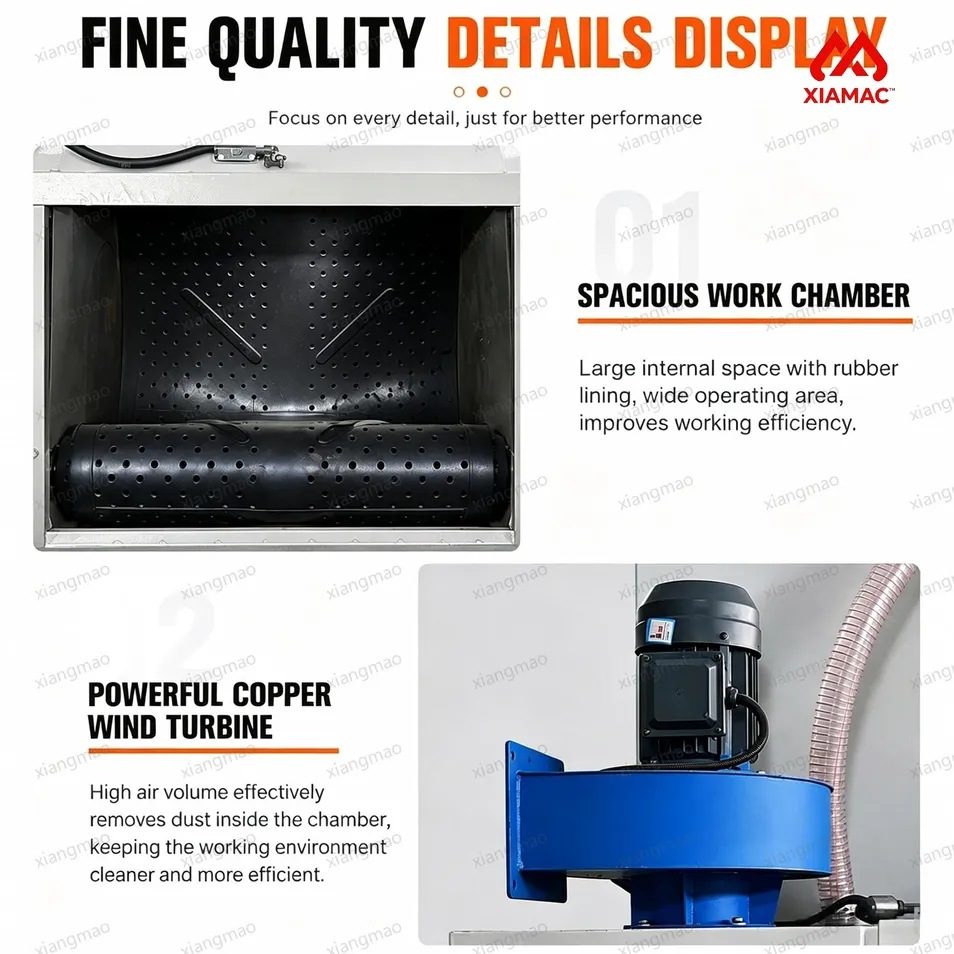 Q32 Automatic Tumble Belt Shot Blasting Machine Crawler Tumblast Shot Blaster/Abrator for Small Metal Casting Hardware Rust Removal Surface Cleaning Equipment