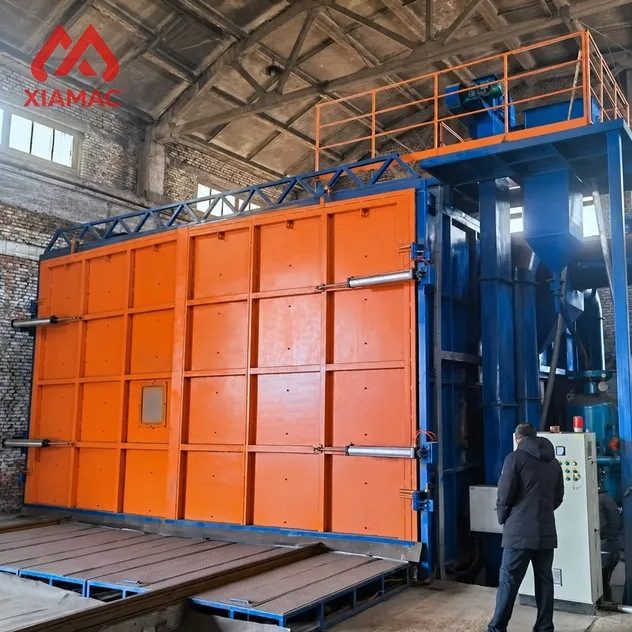 Industrial Sand Blasting Chamber Shot Blasting Booth Abrasive Blast Room Metal Surface Cleaning Rust Removal Equipment