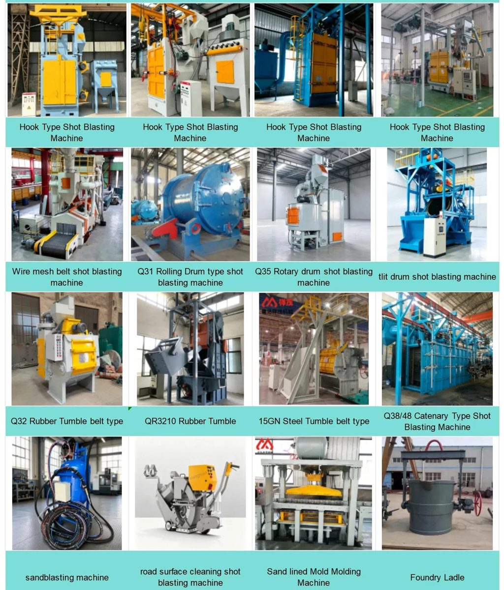 Double Hook Shot Blasting Machine for Foundry Casting Surface Treatment