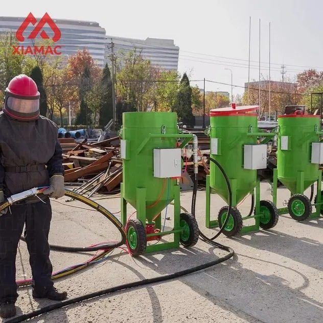 Truck-Mounted Wet Sand Blasting Machine with PLC & High Pressure Cleaner Engine-Powered Semi-Automatic Operation