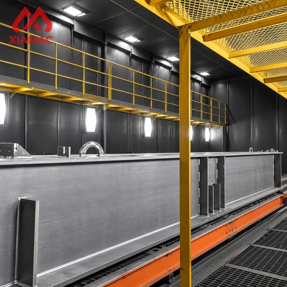 Industrial Manual Sandblast Booth Sand Blasting Room for Steel Structure Parts Cleaning and Surface Treatment