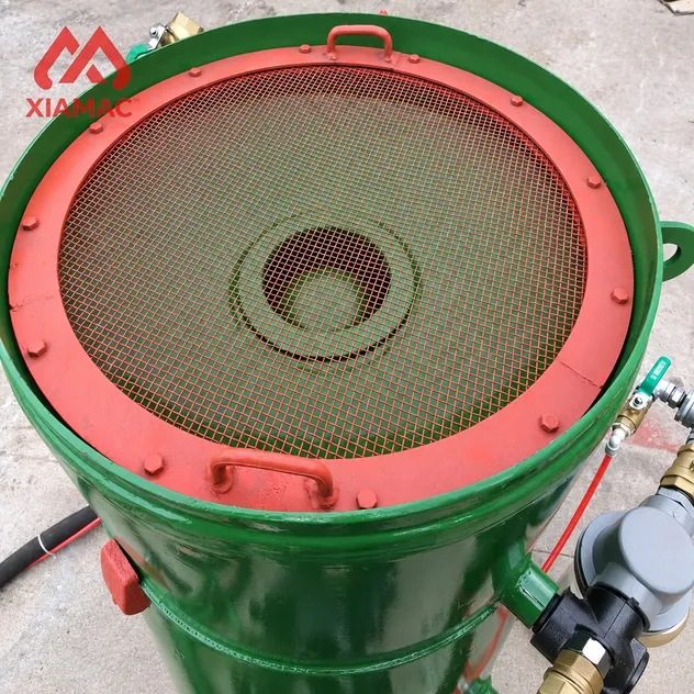 Portable Semi-Automatic Sandblaster High Pressure Cleaner Pump for Burnishing Rust Removal Polishing Surface Finishing