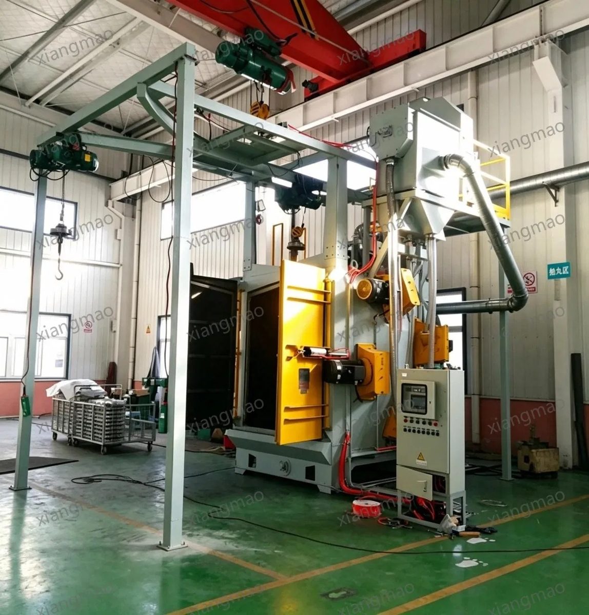 Industrial Shot Blasting Machine Sand Blasting Equipment for Sand Castings Plant Process Line and Forging Application