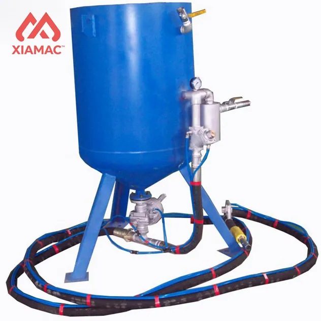 Industrial Small Sandblasting Machine Portable Pressure Sand Blaster Pot Steel Shot Abrasive Blasting Equipment for Metal Rust Removal Surface Cleaning