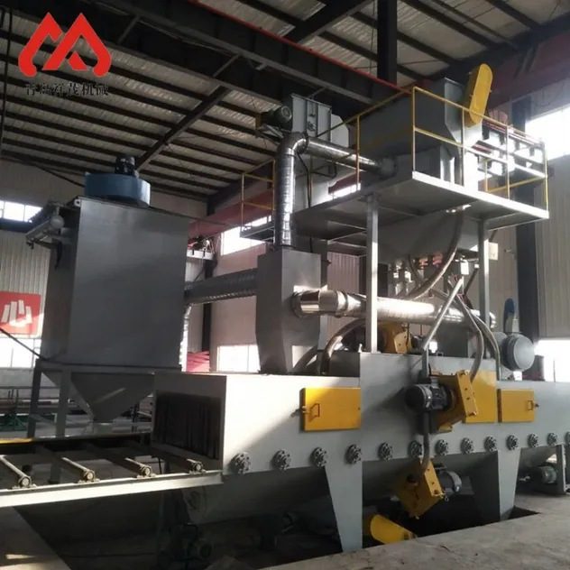 Advanced Through-Feed Shot Blasting Machine with Roller Conveyor System/Continuous Feed Shot Blasting Machine/Through Shot Blasting Machine Can Form Production