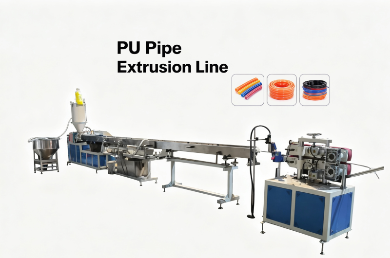 PU & TPU Plastic Pipe Extrusion Line