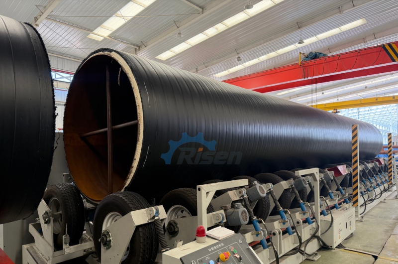 PU Spray Foam Preinsulated Pipe Production Line