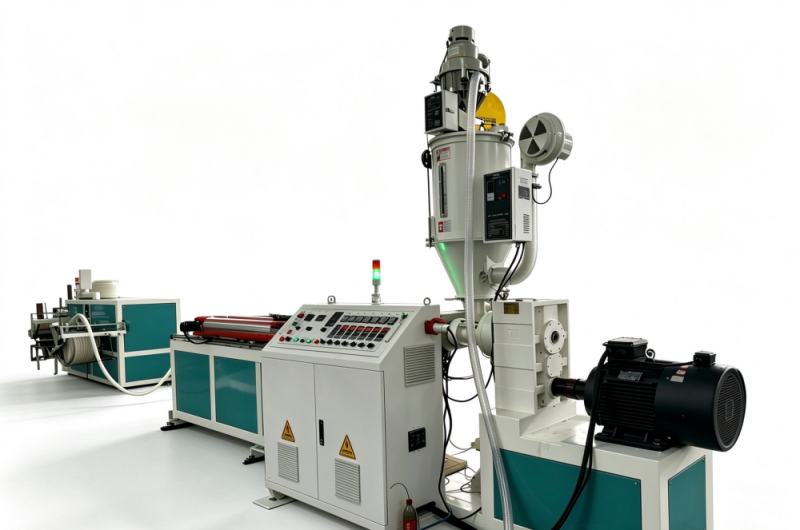 PP PE  and PVC Single Wall Corrugated Pipe Production Line