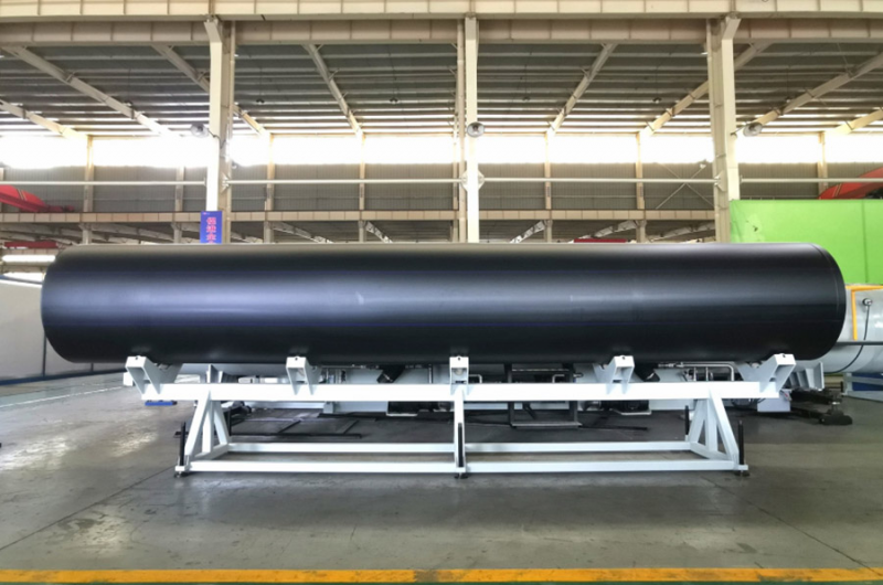 Line for production of extrusion line for water supply, drainage and gas supply pipes from ipa