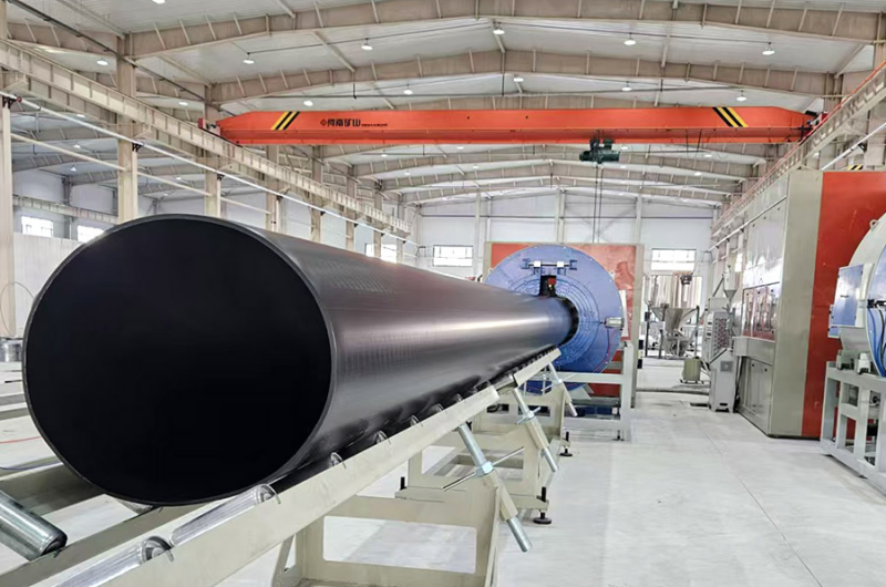 Vacuum Insulated Pipe Production Line with Outer Sheath