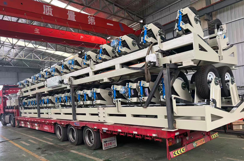 Line for production of high strength cast iron pipes with coating and winding (large and small diameter)