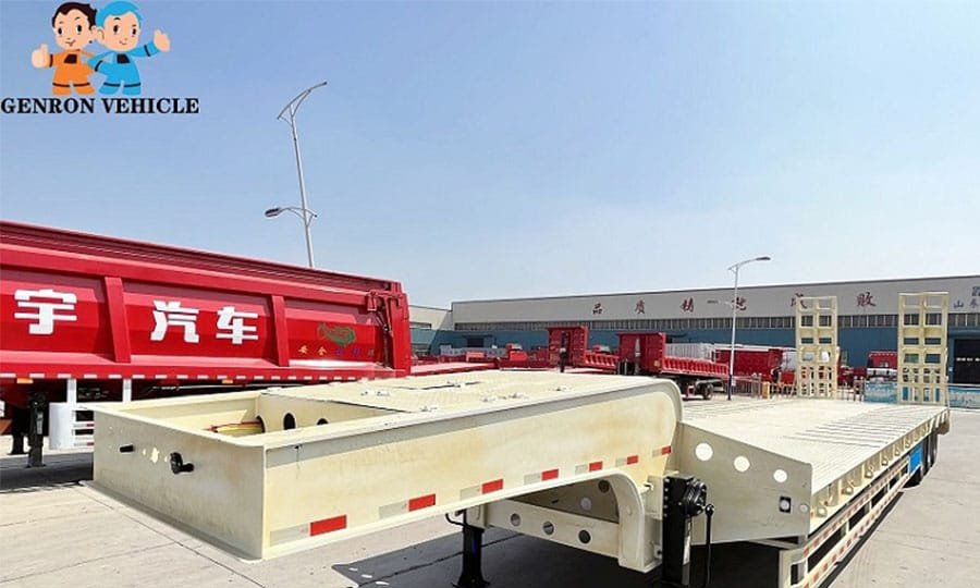 Low Bed Trailer for Asphalt Pavers: Screed, Hopper and Loading-Path Checks
