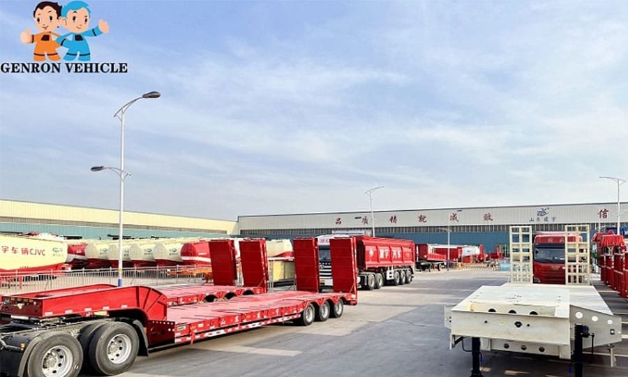 Low Bed Trailer for Motor Graders: Blade Envelope, Wheel Contacts and Loading Path