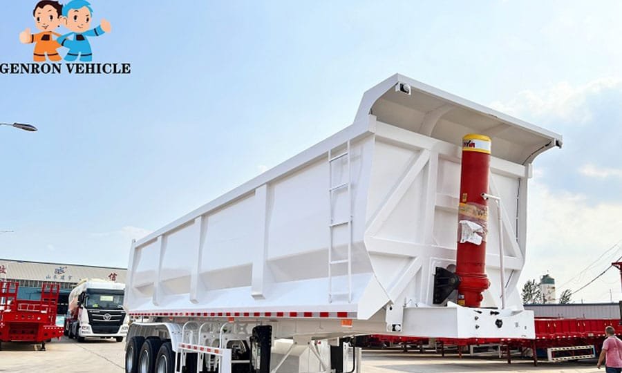 Rear Dump Trailer Tailgates: Opening Clearance, Material Flow and Order Details