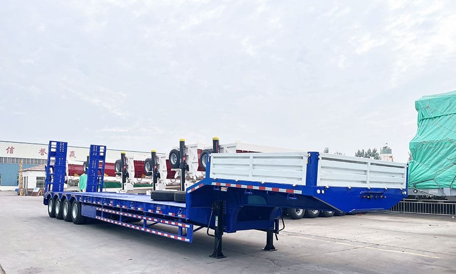 Low Bed Trailer for Agricultural Tractors: Ballast, Tire Width and Implements