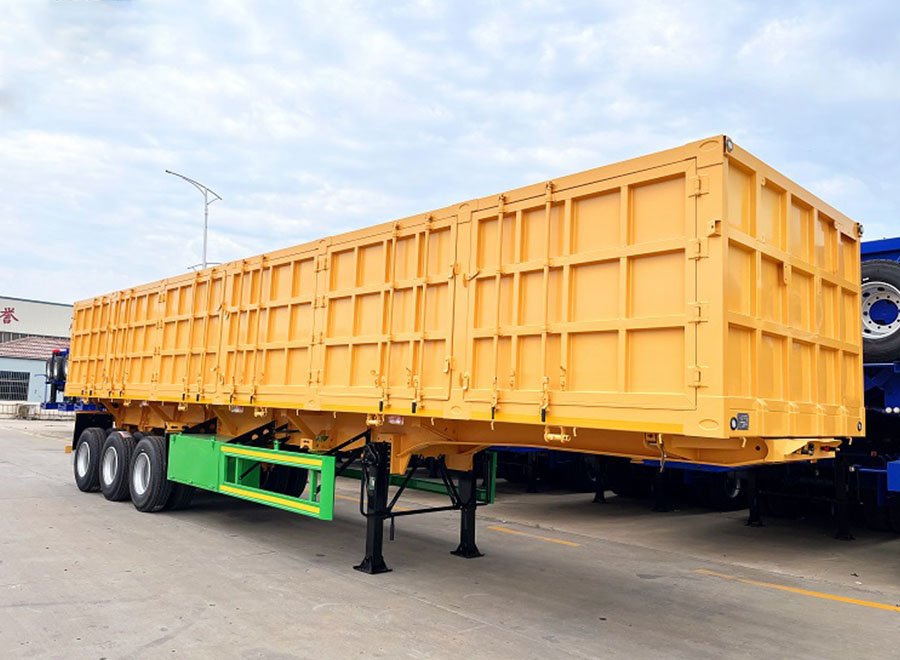 3 Axles 40T-60T Side Tipper Trailer for Coal and Mineral Transport 