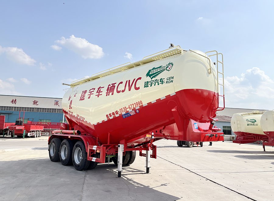 High Efficiency 3 Axles 30cbm-50cbm Bulk Cement Tanker Semi Trailer