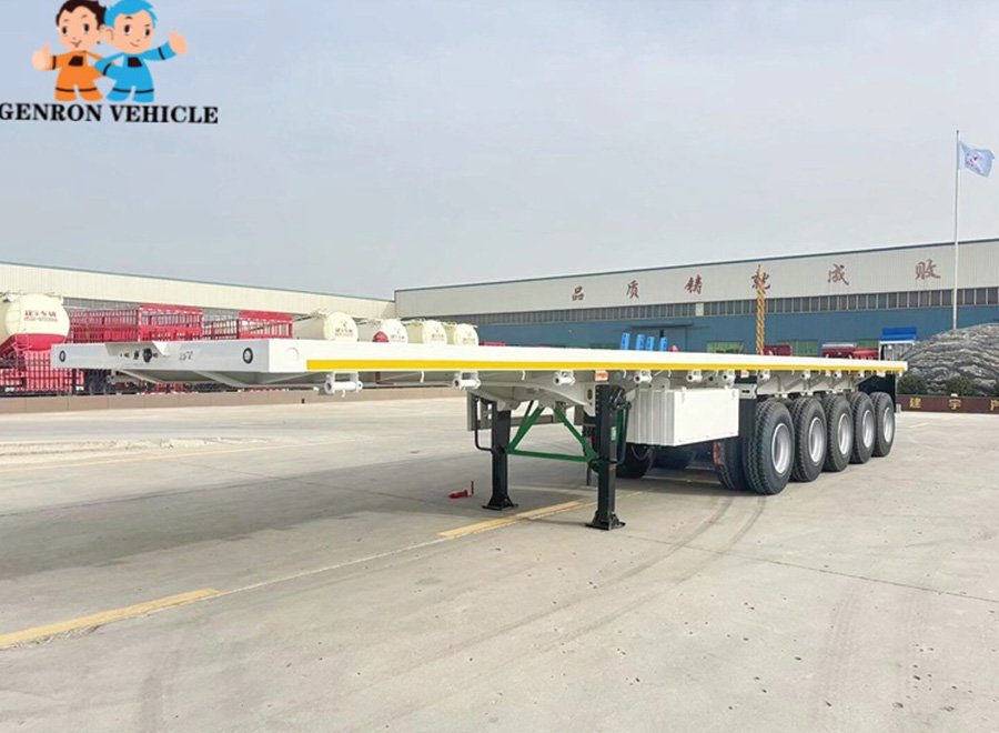 5 Axles Flatbed Semi Trailer