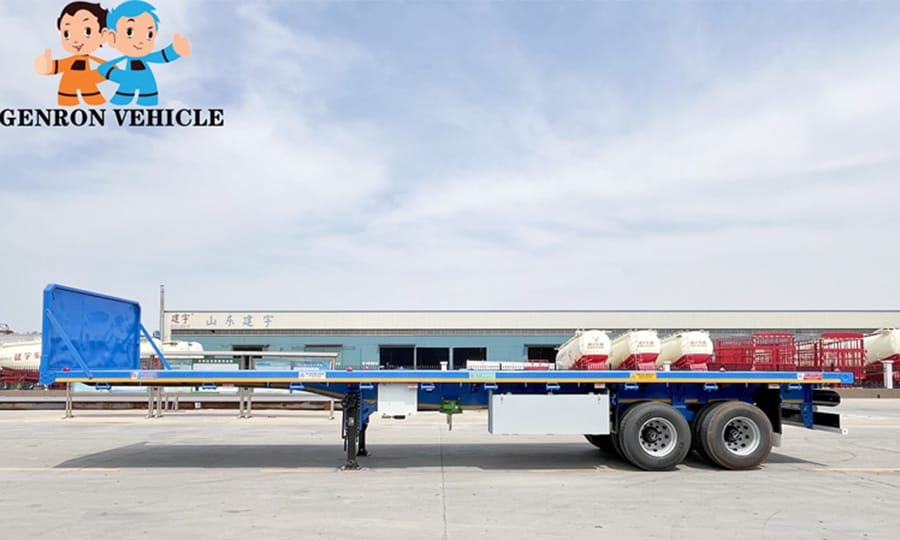 How to Choose a 2 Axle Flatbed Semi Trailer for Container Transport