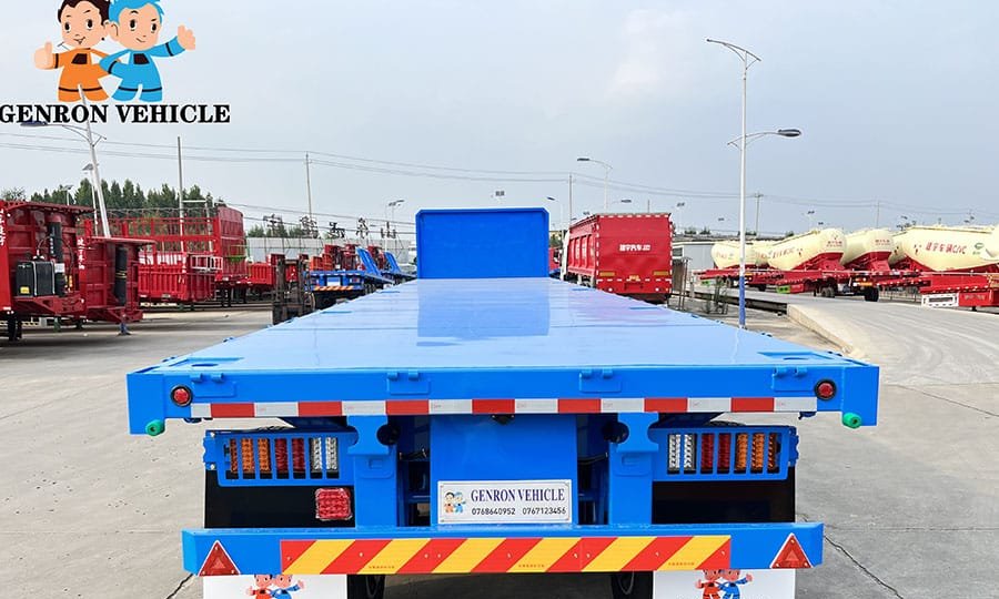 Flatbed Trailer for Glass Crates: Package Orientation, Support and Delivery Access