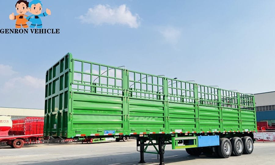 Fence Trailer for FIBC Bulk Bags: Filled Dimensions, Support and Unloading Access