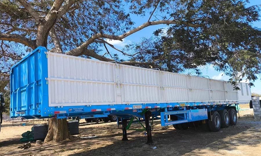 Dropside Trailer for Bagged Grain: Cleanliness, Bag Counts and Weather Protection