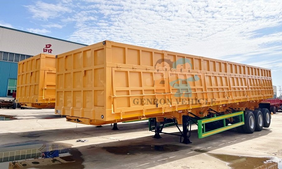 A batch of Side Tipper Trailers Delivery