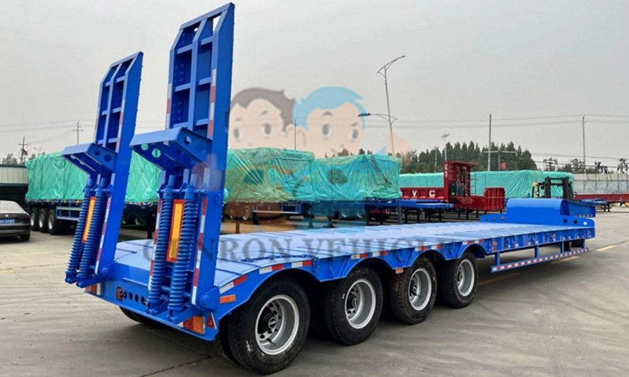 70 ton low bed trailer shipped to Guinea