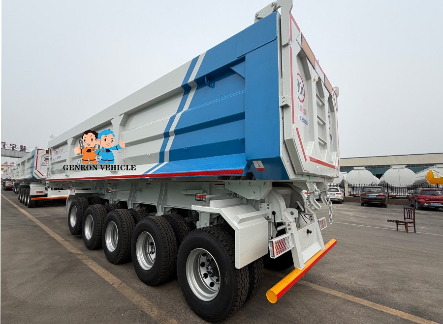 5 Axles Rear Dumping Semi Trailer