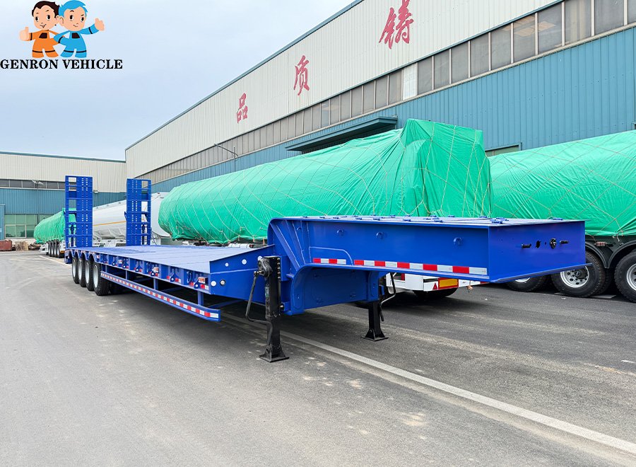 4-Axle 70-80 Ton Low Bed Trailer