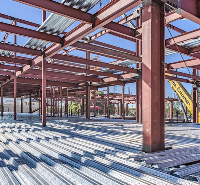 Customizable Modern Industrial Prefabricated  Structure Buildings Lightweight 1 Year Warranty Onsite