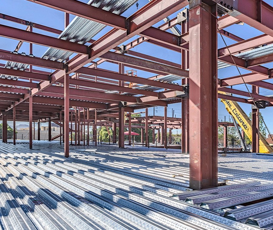 Customizable Modern Industrial Prefabricated  Structure Buildings Lightweight 1 Year Warranty Onsite