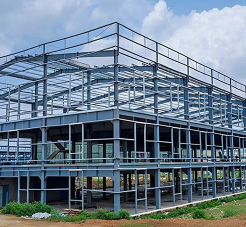 Customized Modular Steel Structure Prefabricated Multi-Storey Buildings for Commercial Office or Industrial Use