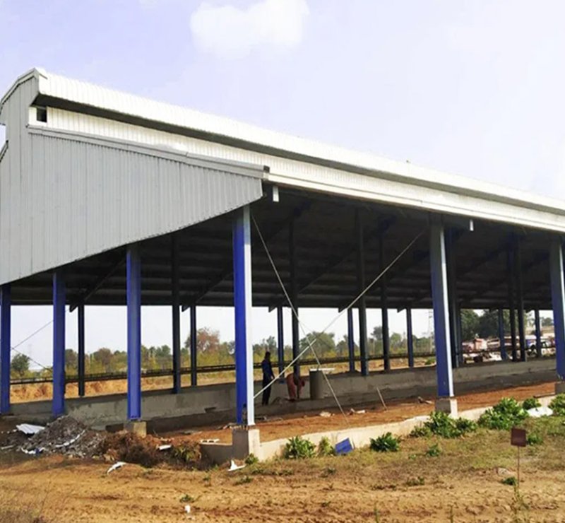 Prefab Steel Structure Cow Farm Building Design Goat / Sheep / Cattle Shed Pig Farming House Galpones Industriales