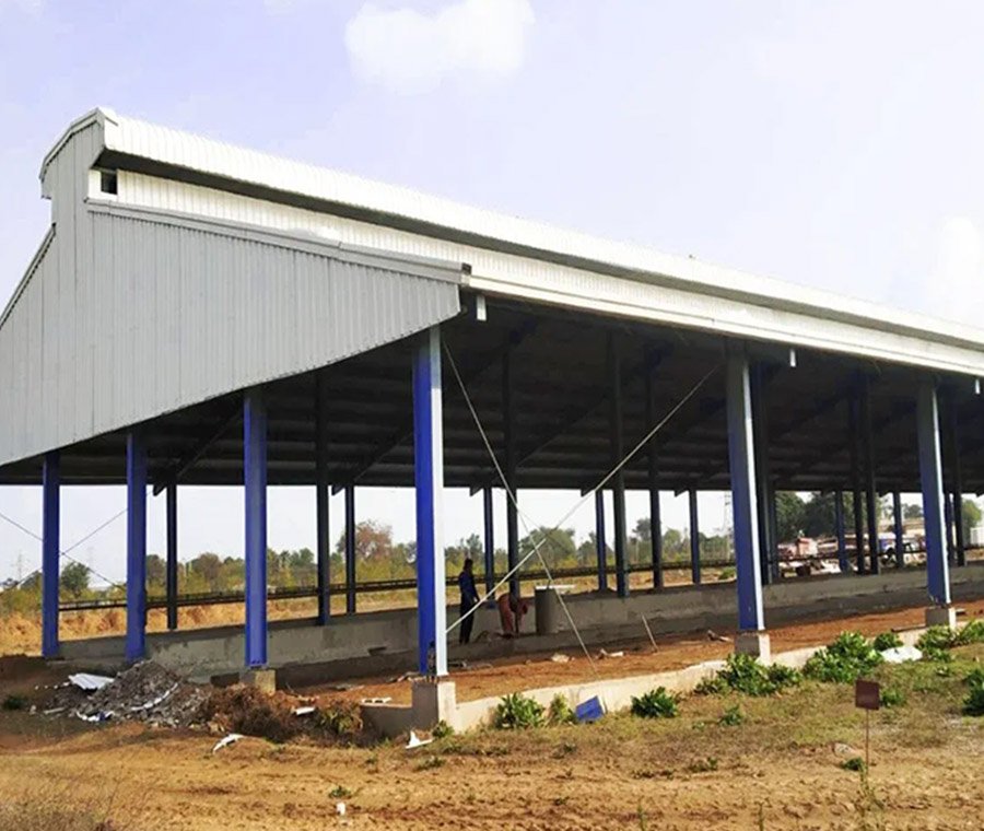 Prefab Steel Structure Cow Farm Building Design Goat / Sheep / Cattle Shed Pig Farming House Galpones Industriales
