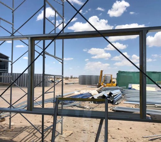 The Construction of a Steel Structure Warehouse (30×20×6m) in Chile