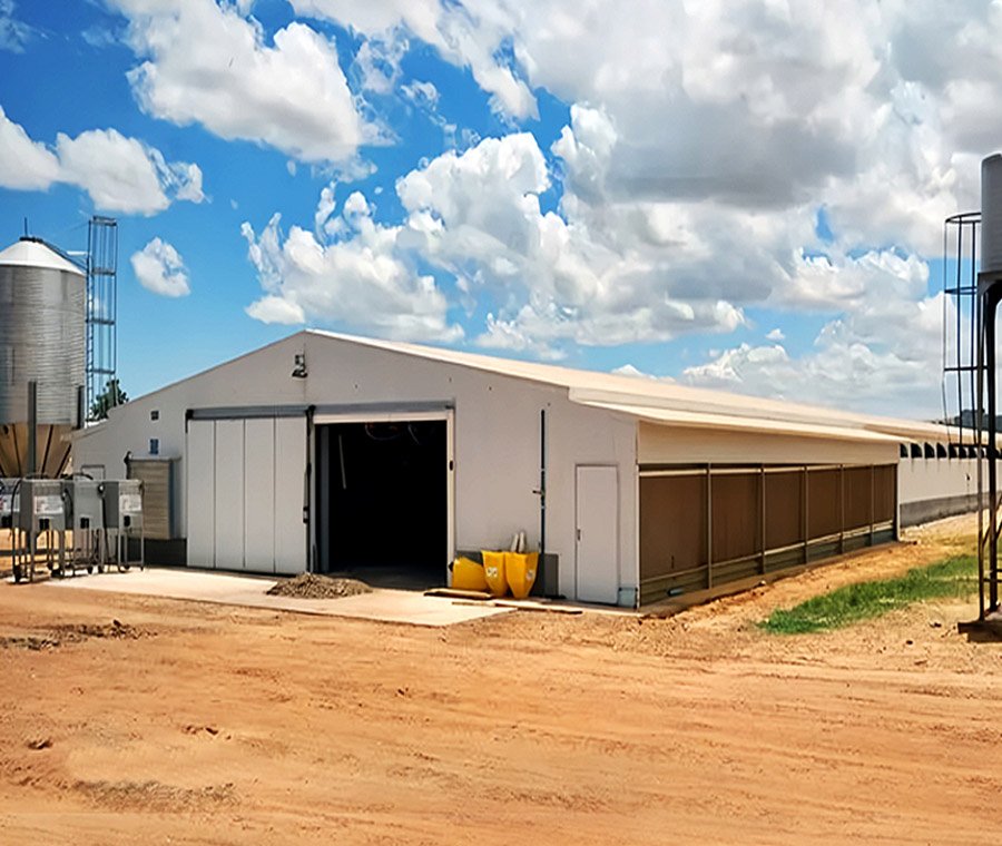Custom Agricultural Storage Solutions Prefab Barn Shed Chicken House Steel Structure Farm Building Manufacturer Custom
