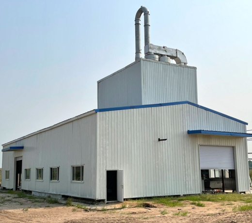 Cassava Flour Workshop with a Complex Steel Frame in DR Congo 