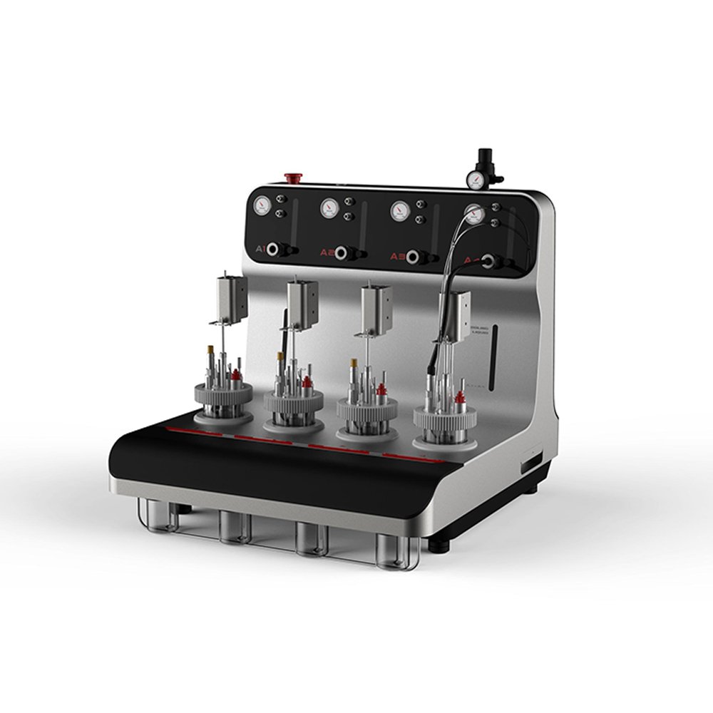 Benchtop Parallel Bioreactor glass 1L vessel 