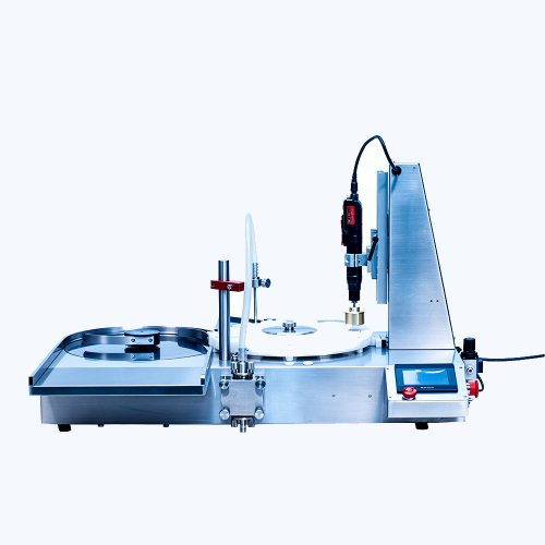 VEC-FCW109 Compact Benchtop Bottle Sorting Filling Corking Capping Machine